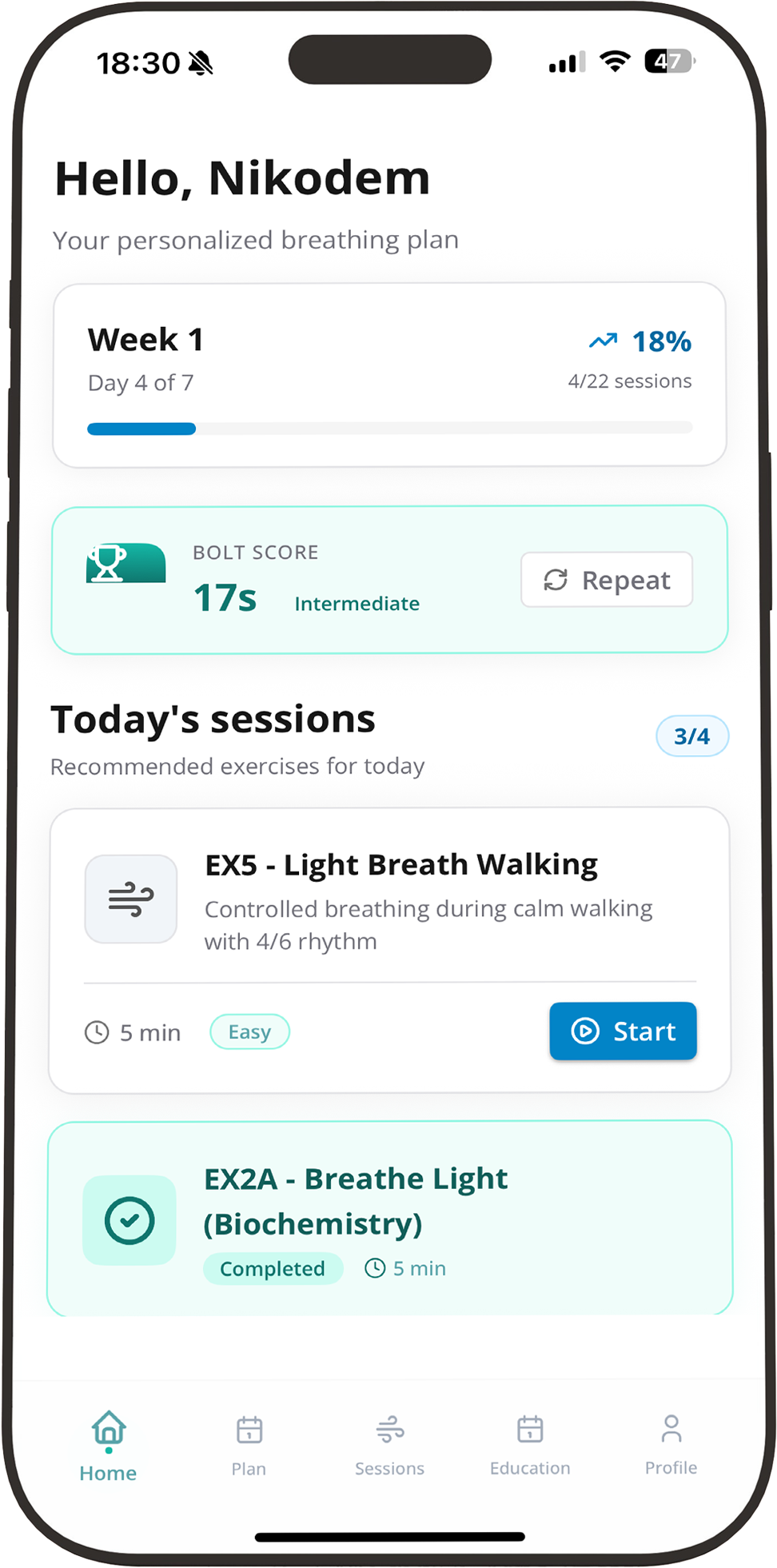 MyBreath exercise
