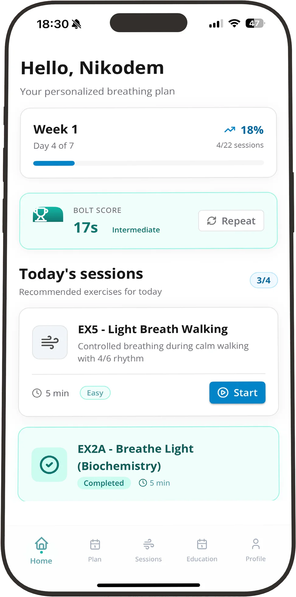 MyBreath exercise