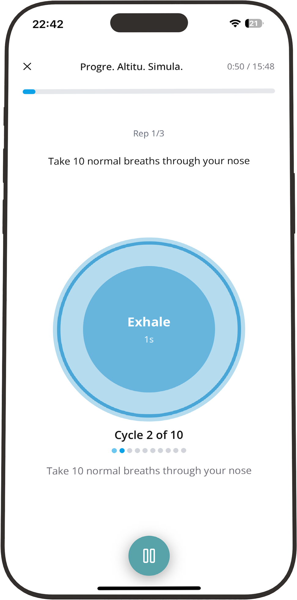 MyBreath settings