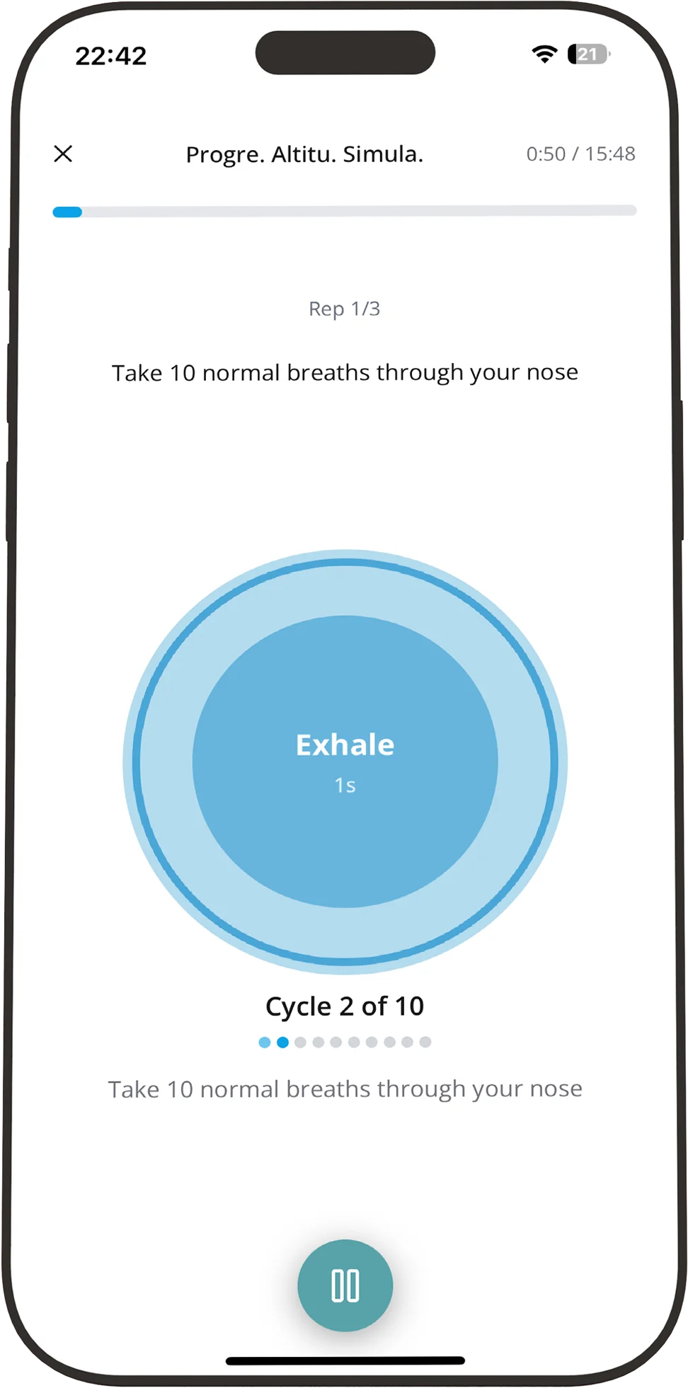 MyBreath settings