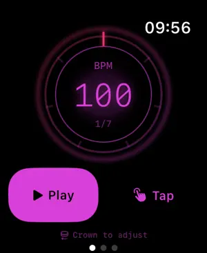 WristBeat main screen